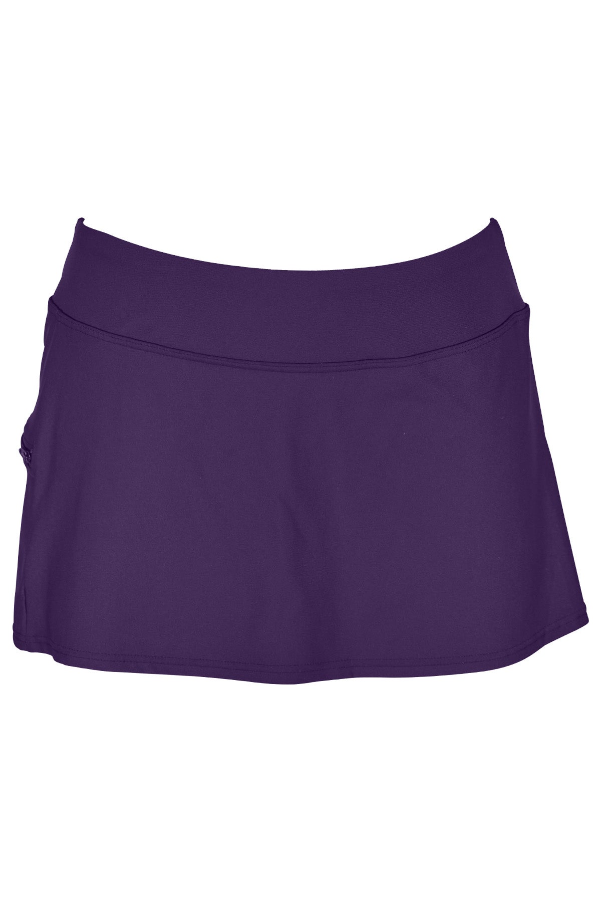 Paradise Plum Sporty Swim Skirt: Activewear Skort | Sunsets