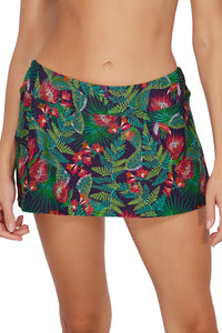 Sunsets Welcome To Rio Sporty Swim Skirt Bottom XS / WELCO / 40B