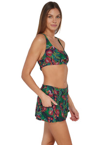 Sunsets Welcome To Rio Sporty Swim Skirt Bottom XS / WELCO / 40B