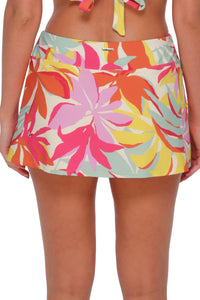 Sunsets Tropicolor Crepe Sporty Swim Skirt