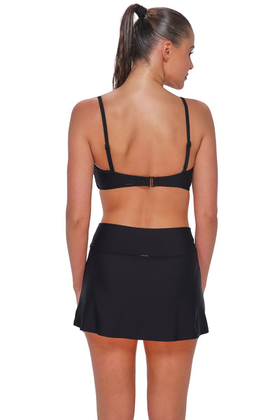 Sunsets Black Allison Swim Skirt