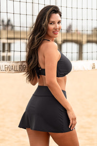Sunsets Black Allison Swim Skirt