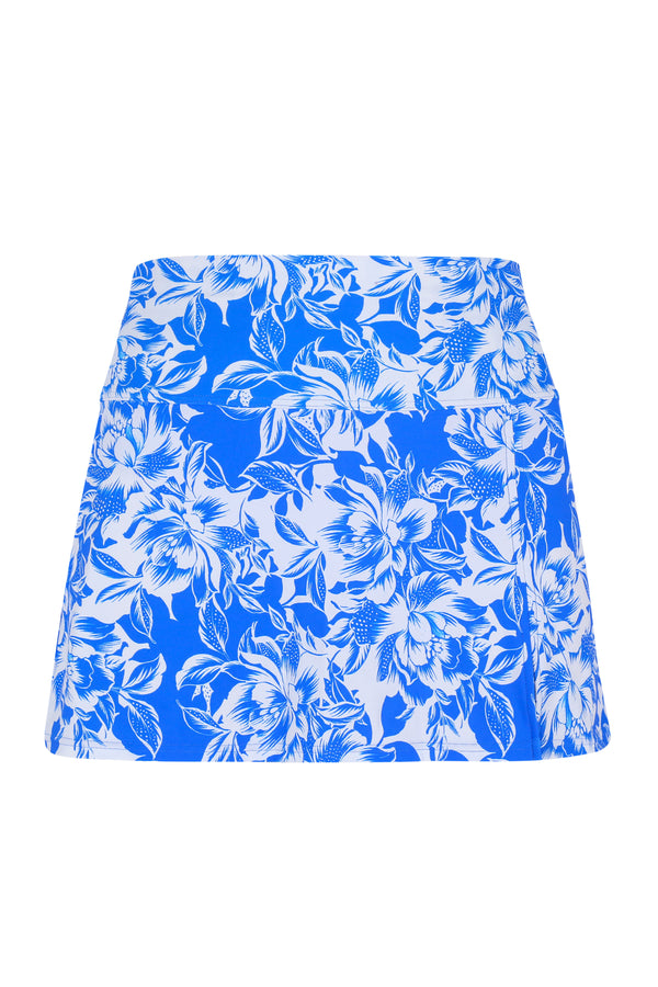 Front pose #1 of a floating garment shot featuring Sunsets Chelsea Petals Allison Swim Skirt