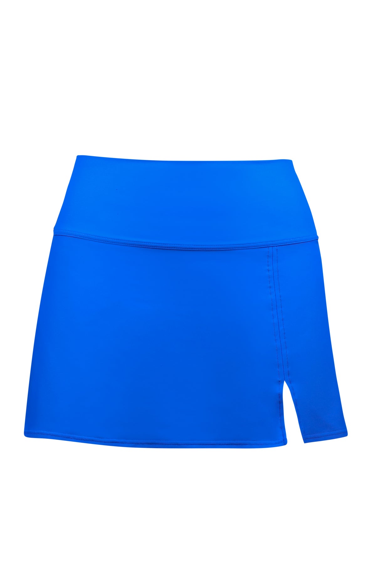 Electric Blue Allison Swim Skirt - Full Coverage - Attached Brief
