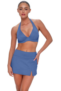 Sunsets Harbor Blue Sandbar Rib Allison Swim Skirt