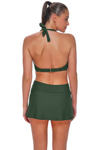 Sunsets Island Green Allison Swim Skirt