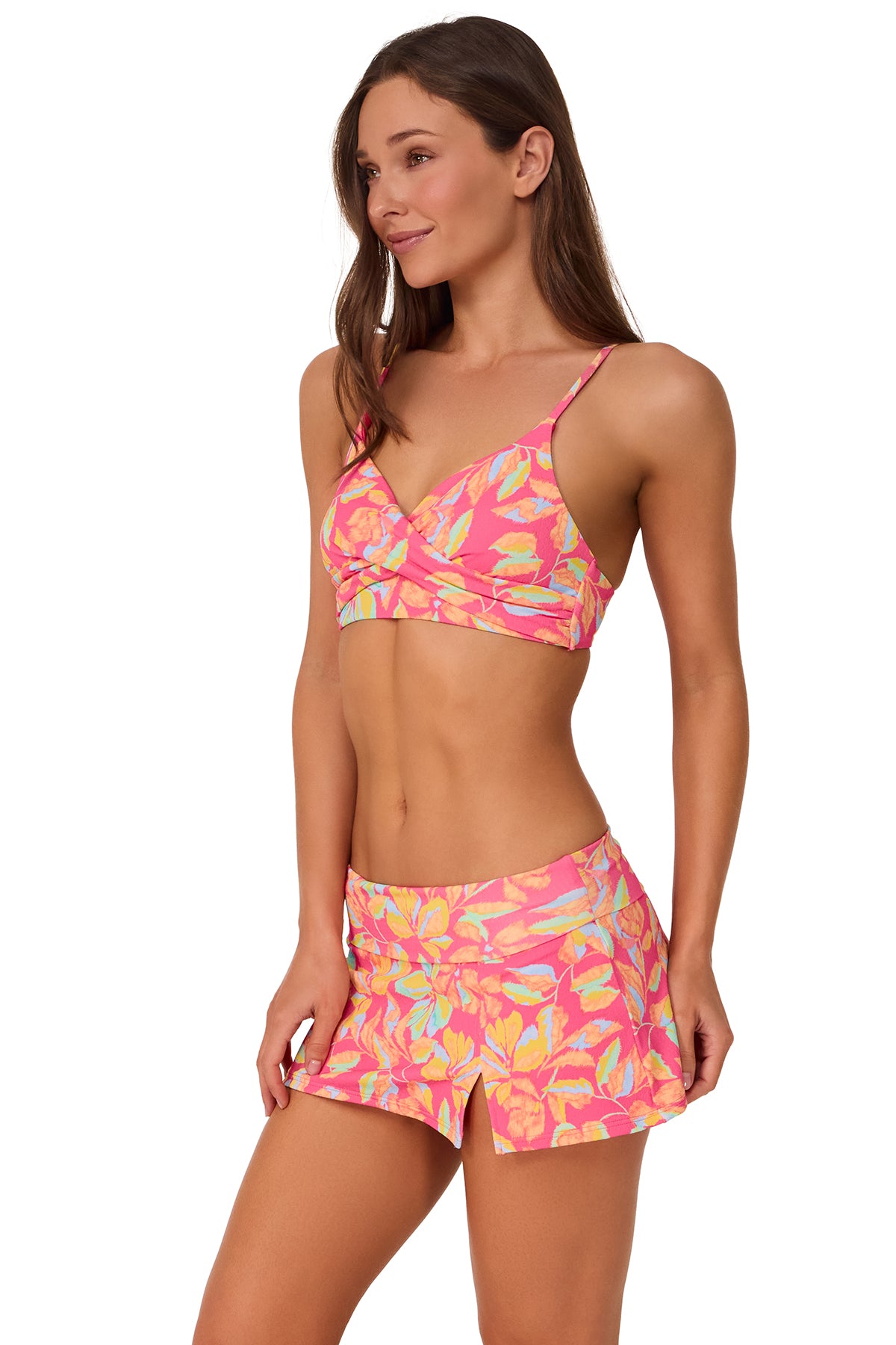 Sunsets Magic Hour Crepe Allison Swim Skirt