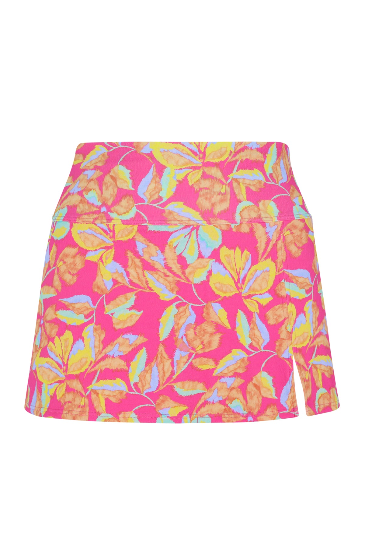 Front pose #1 of a floating garment shot featuring Sunsets Magic Hour Crepe Allison Swim Skirt