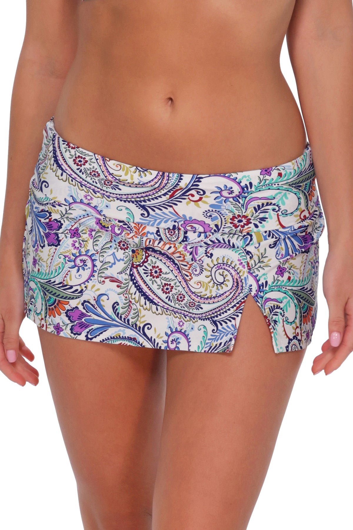 Tide Pool Twist Allison Swim Skirt - Full Coverage - Attached