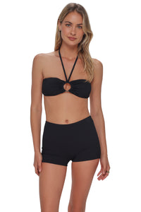 Pacifica Black Rib Ayden Boyshort