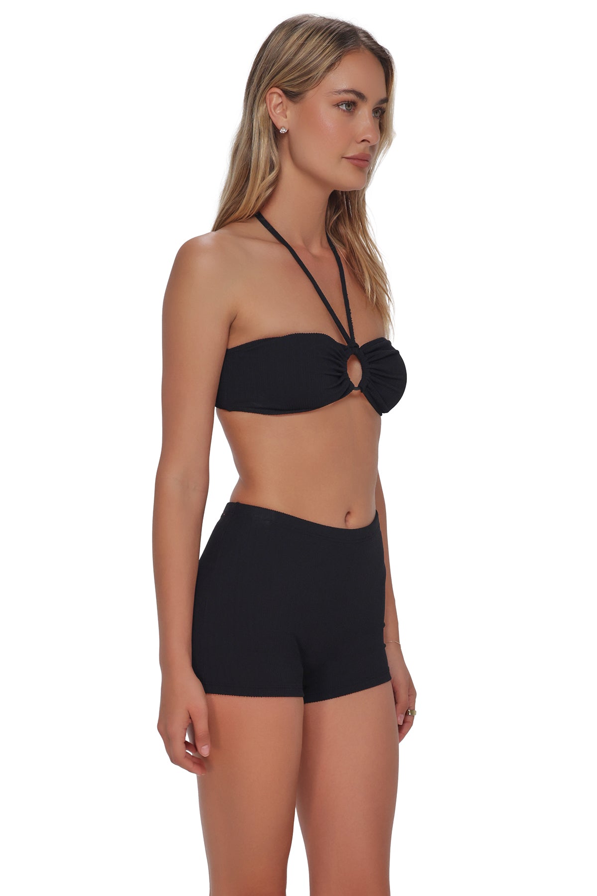 Pacifica Black Rib Ayden Boyshort