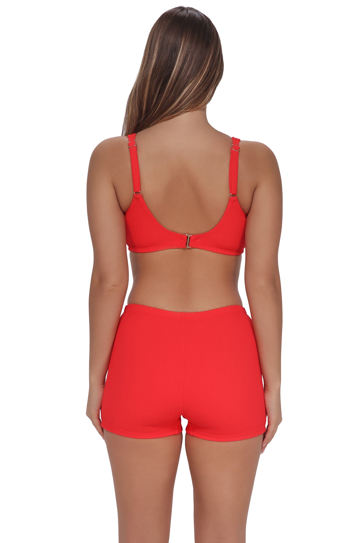 Red Hot Rib Splash Halter - V-Neck Bikini Top | Pacifica by