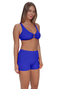 Pacifica Vivid Blue Rib Ayden Boyshort