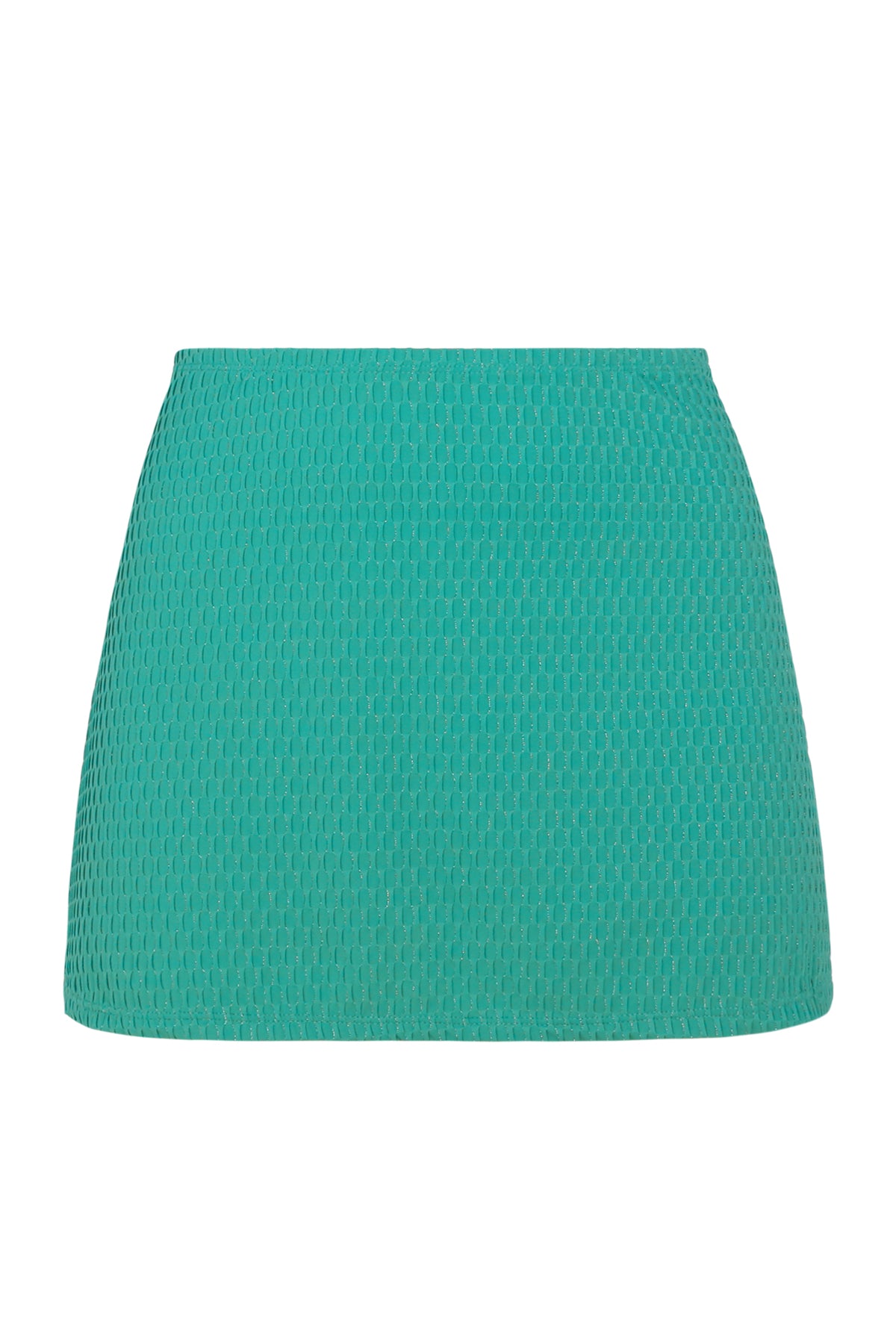 Pacifica Jade Jewel Lurex Cove Mini Skirt Cover-Up