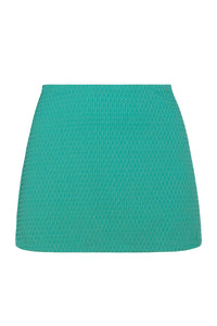 Pacifica Jade Jewel Lurex Cove Mini Skirt Cover-Up