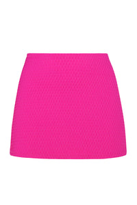 Pacifica Pink Diamond Lurex Cove Mini Skirt Cover-Up