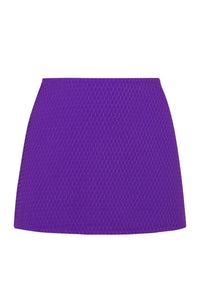 Pacifica Purple Gem Lurex Cove Mini Skirt Cover-Up