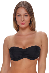 Sunsets Black Loretta Bandeau Top