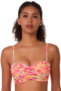 Sunsets Magic Hour Crepe Loretta Bandeau Top