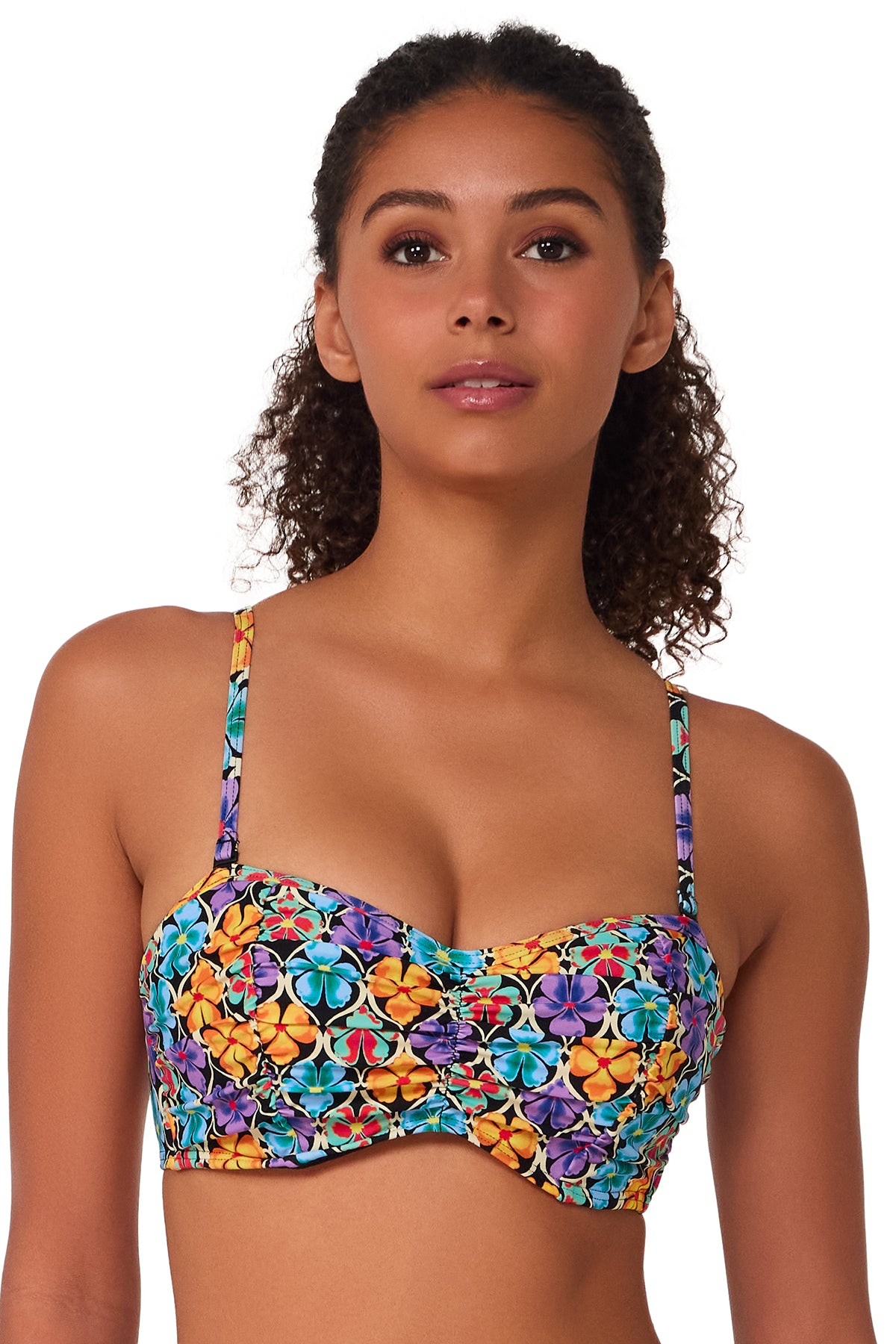 Sunsets Trellis Blooms Loretta Bandeau Top