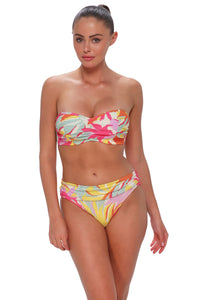 Sunsets Tropicolor Crepe Loretta Bandeau Top