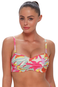 Sunsets Tropicolor Crepe Loretta Bandeau Top