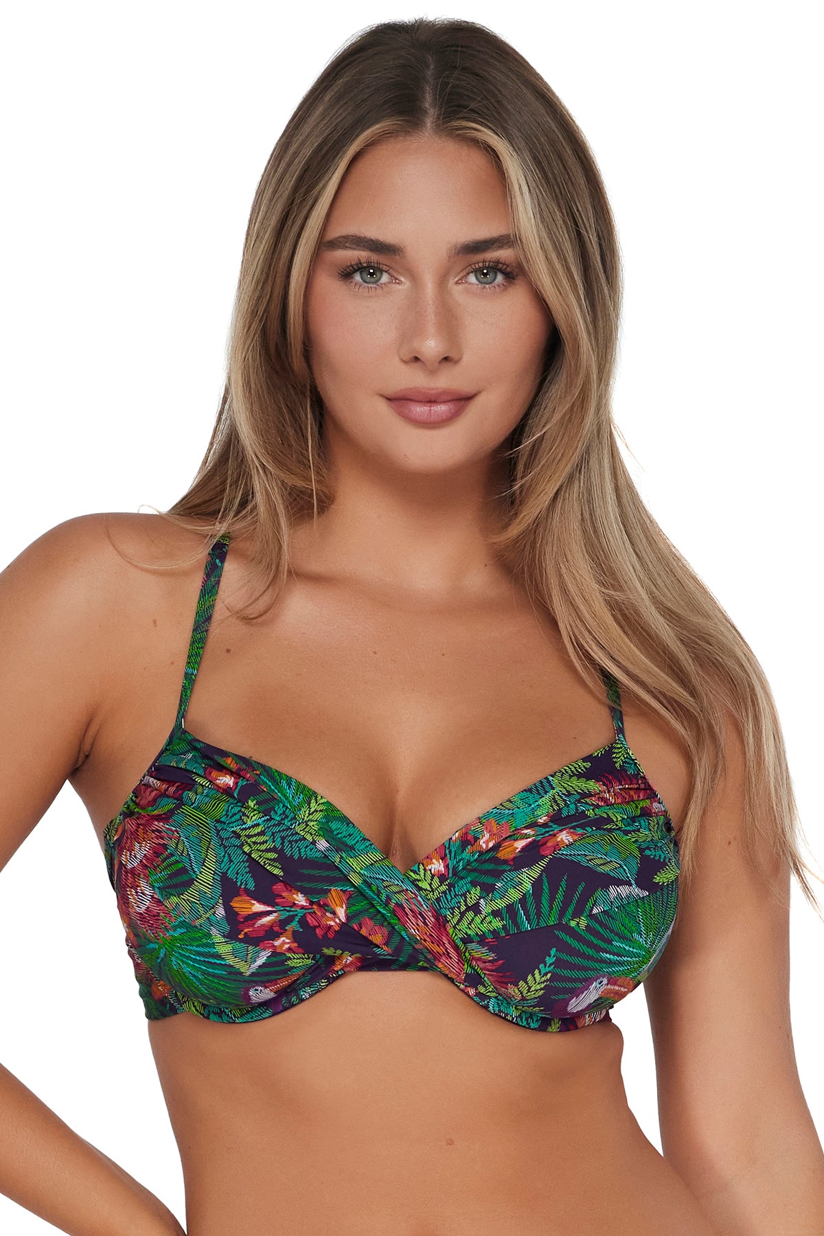 Sunsets Welcome To Rio Crossroads Underwire Top 32D/34C / WELCO / 52