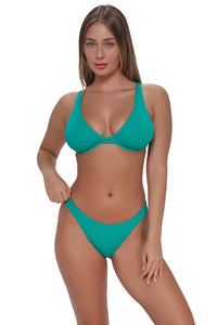 Pacifica Jade Jewel Lurex Emery Underwire Top