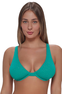 Pacifica Jade Jewel Lurex Emery Underwire Top