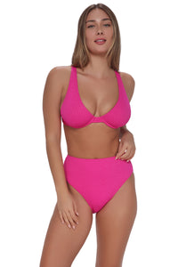 Pacifica Pink Diamond Lurex Emery Underwire Top