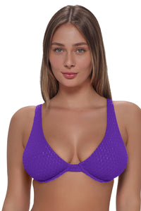 Pacifica Purple Gem Lurex Emery Underwire Top