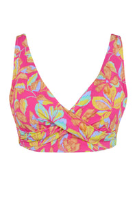 Front pose #1 of a floating garment shot featuring Sunsets Magic Hour Crepe Elsie Top