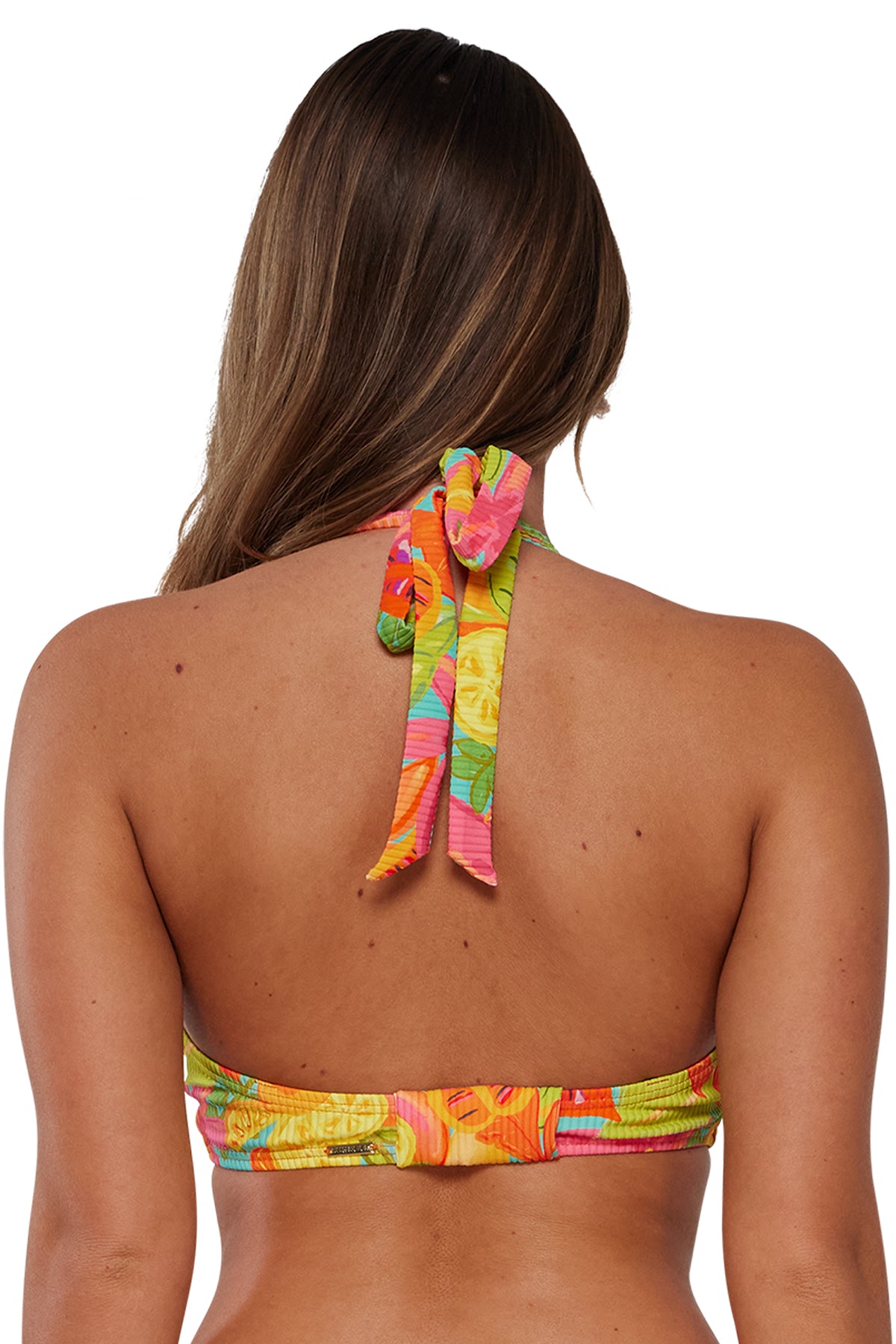 Citrus Grove Sandbar Rib Vienna V-Wire: Halter Bikini Bralette