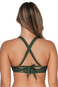 Sunsets Island Green Vienna V-Wire Top