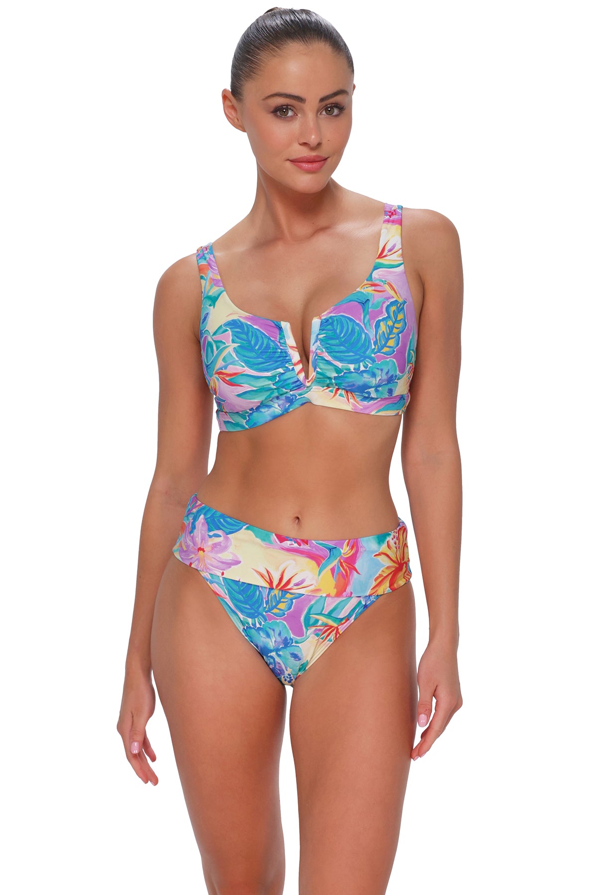 Aloha Vista Vienna V-Wire: Halter Bikini Bralette - Sunsets  Sunsets Inc.