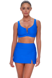 Sunsets Electric Blue Vienna V-Wire Top