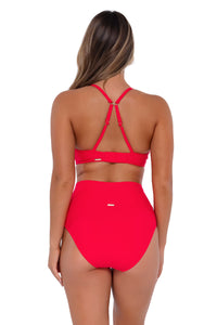 Sunsets Geranium Hannah High Waist Bottom