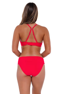 Sunsets Geranium Hannah High Waist Bottom