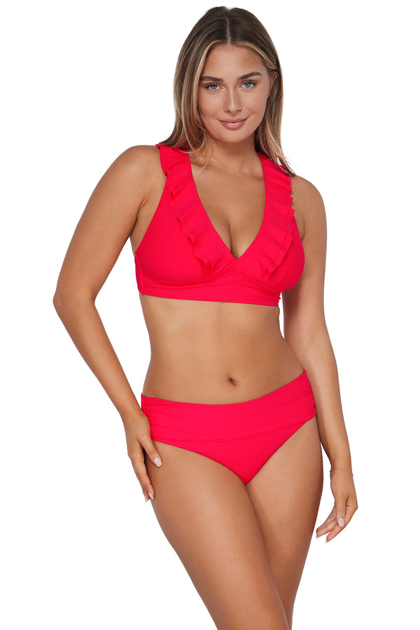 Sunsets Geranium Willa Wireless Top 32D/34C / GERAN / 546