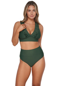 Sunsets Island Green Hannah High Waist Bottom XS / ISLGR / 33B