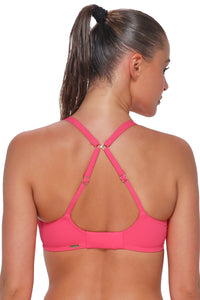 Sunsets Posy Pink Crepe Ally Underwire Top