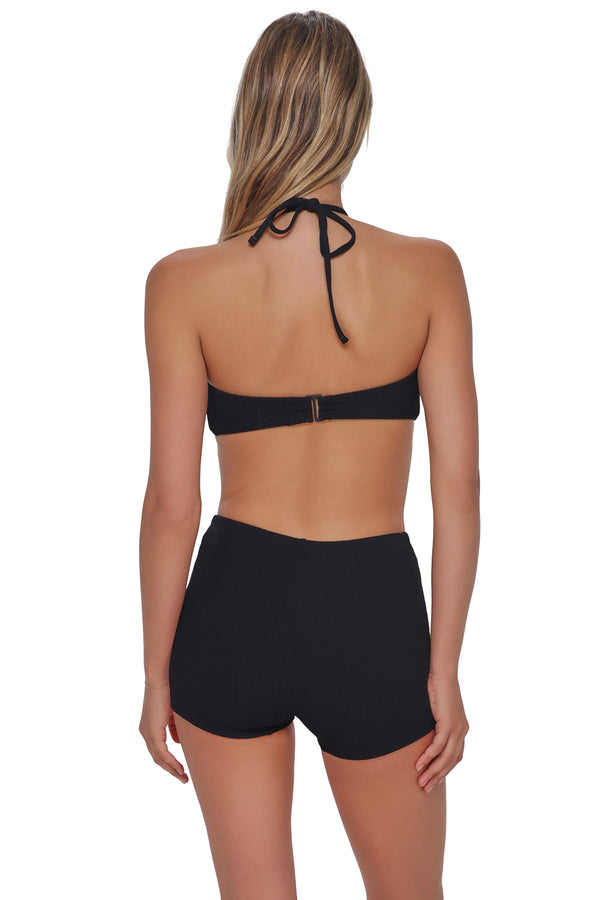 Pacifica Black Rib Nina Bandeau Top