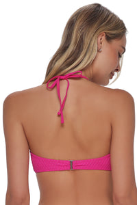 Pacifica Pink Diamond Lurex Nina Bandeau Top