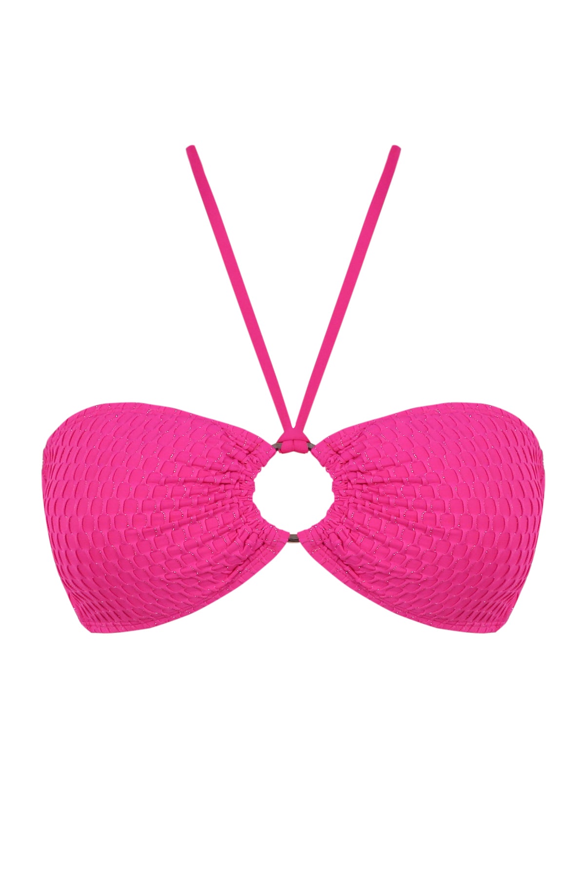 Pacifica Pink Diamond Lurex Nina Bandeau Top