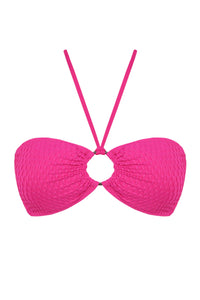 Pacifica Pink Diamond Lurex Nina Bandeau Top