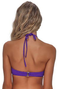 Pacifica Purple Gem Lurex Nina Bandeau Top