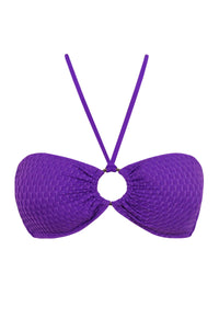 Pacifica Purple Gem Lurex Nina Bandeau Top