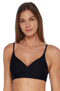 Sunsets Black Lyla Bralette Top XS / BLCK / 619T