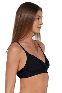 Sunsets Black Lyla Bralette Top XS / BLCK / 619T