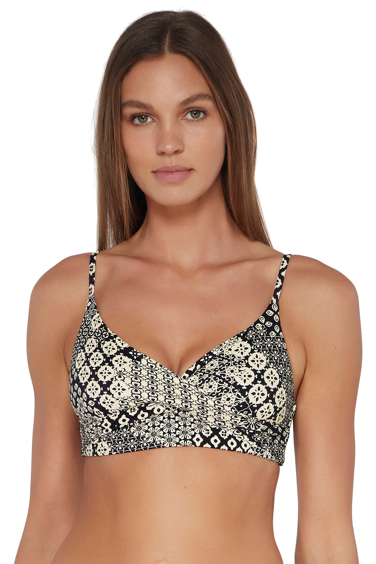 Sunsets Venice Seagrass Texture Lyla Bralette Top XS / VENIC / 619T